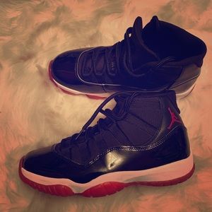 Jordan retro 11 red and black